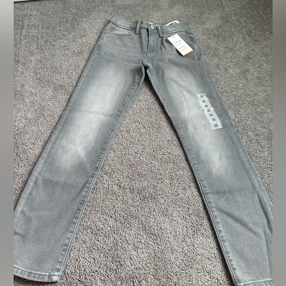 Boys slim gray denim jeans